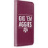 Texas A&M University Gig Em Aggies iPhone 15 Pro Folio Case
